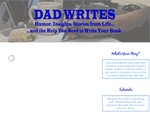 Tablet Screenshot of dadwrites.com